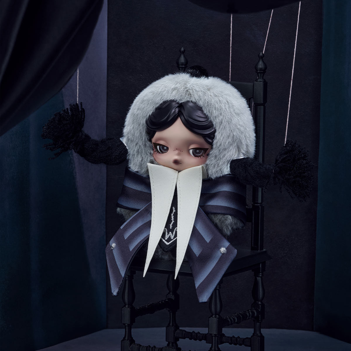 POP MART Skullpanda x Wednesday Addams