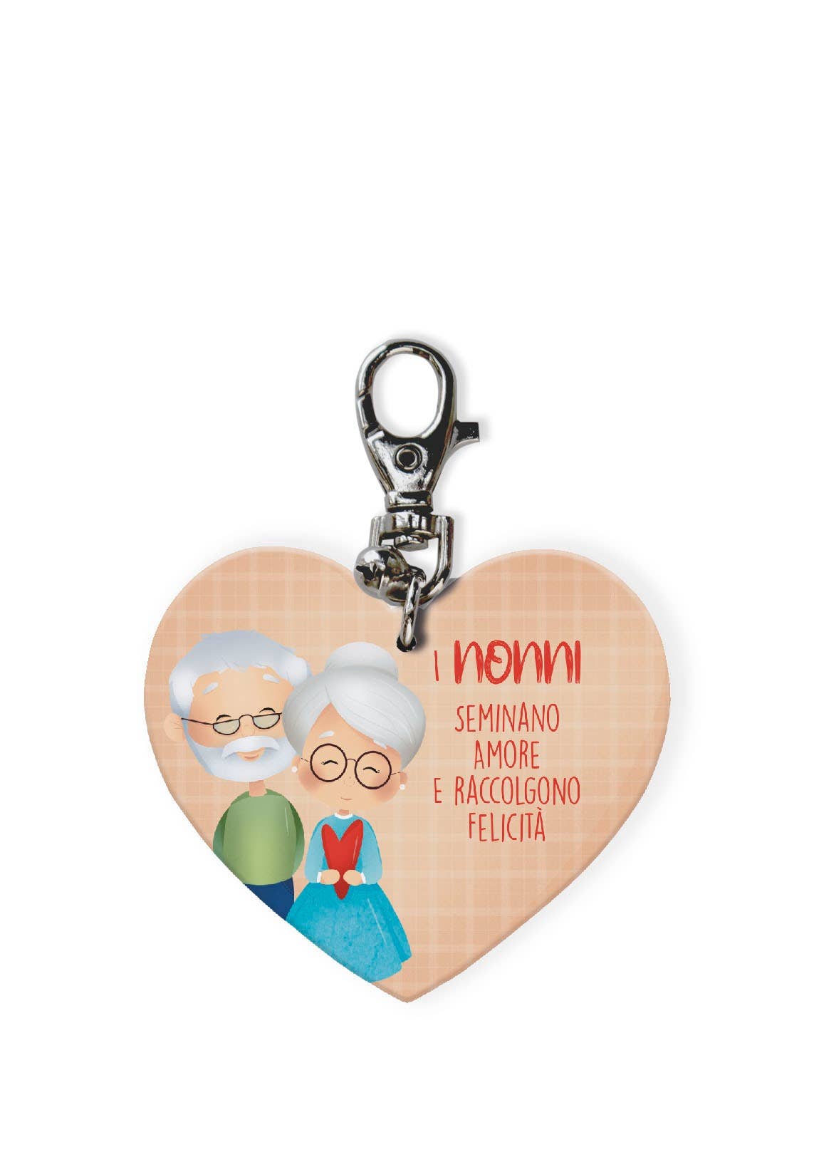 Portachiavi Cuore Nonni
